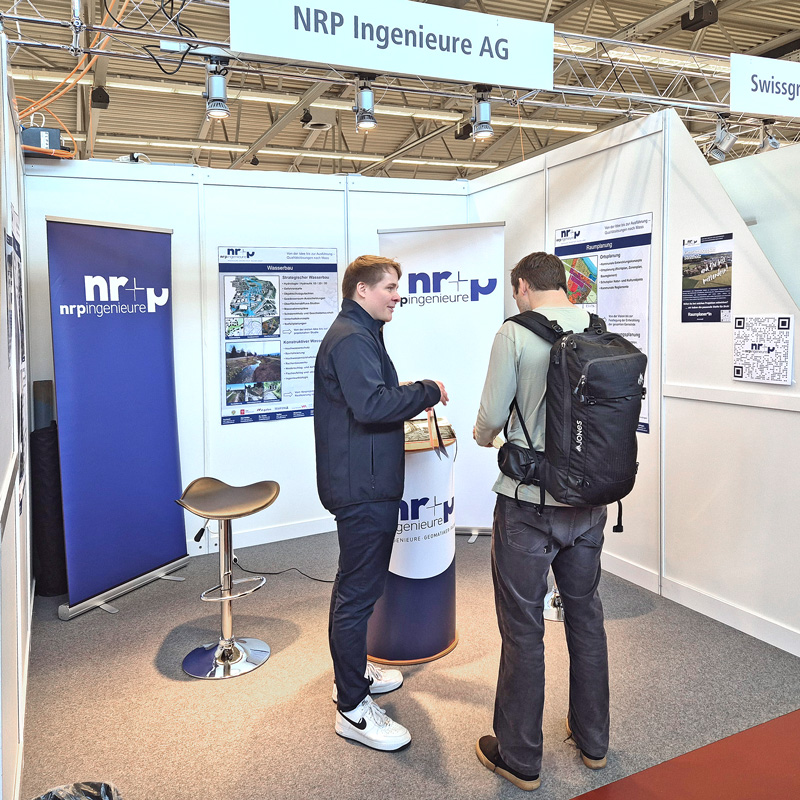 Foto Messestand NRP Ingenieure AG an der Fachhochschulkontaktmesse Conecto ZHAW
